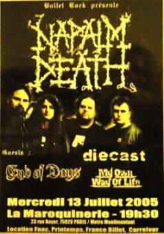 Flyer Napalm Death